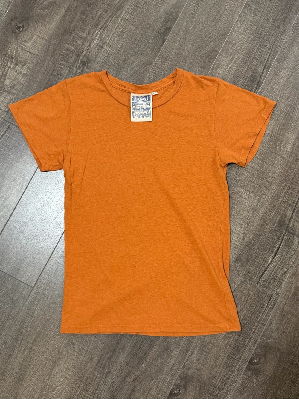 Jungmaven Lorel Tee - XS - burnt orange